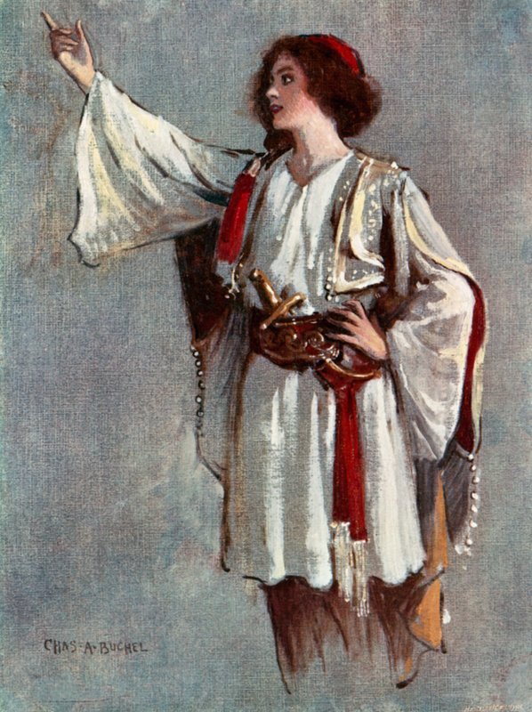 Onikinci Gece: Viyola, Bayan Lily Brayton (renkli taş) by Charles A. Buchel