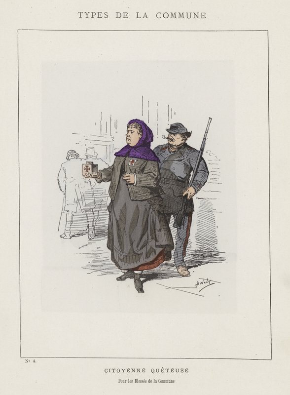 Belediyenin Yaralılarına Vatandaş Dilencisi by Charles Albert d Arnoux Bertall