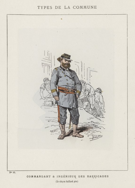 Barikatlar Komutanı ve Mühendisi, Yurttaş Gaillard pere by Charles Albert d Arnoux Bertall