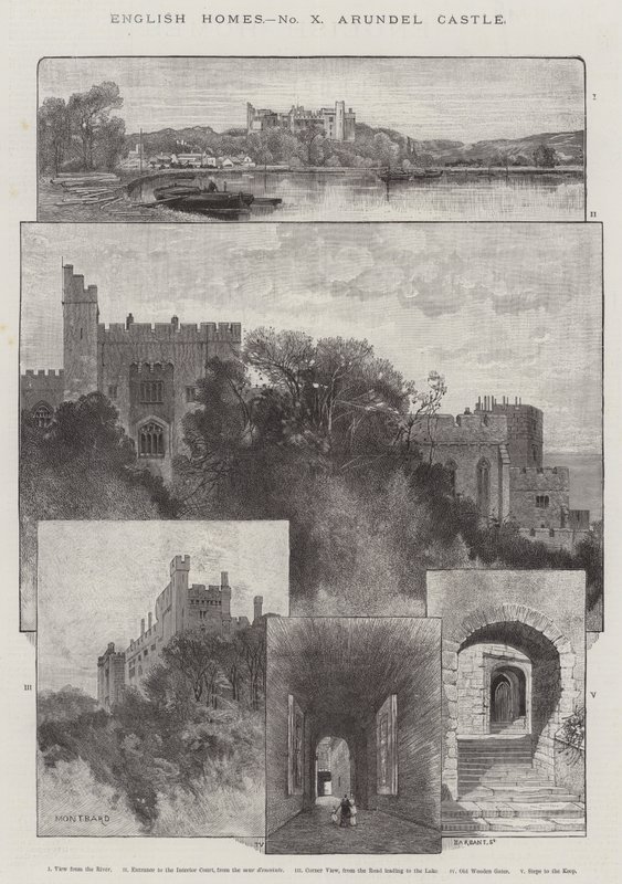 Arundel Kalesi by Charles Auguste Loye