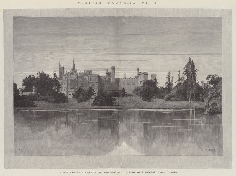 İngiliz Evleri, Alton Towers, Staffordshire, Shrewsbury Kontu