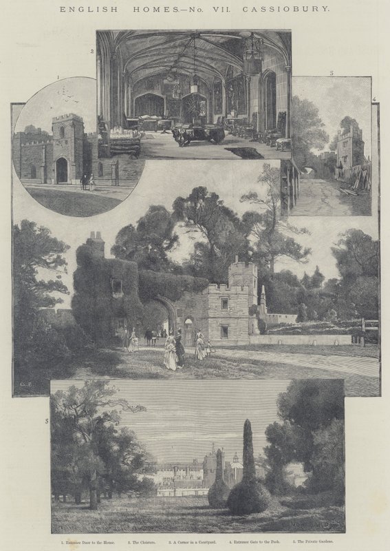 İngiliz Evleri, Cassiobury by Charles Auguste Loye