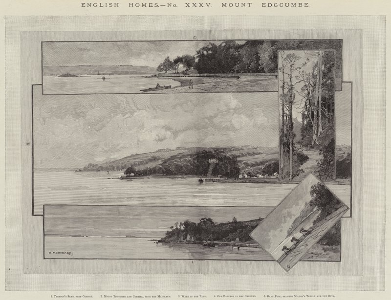 İngiliz Evleri, Edgcumbe Dağı by Charles Auguste Loye
