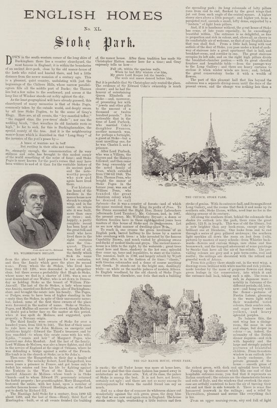 English Homes, Stoke Park  by Charles Auguste Loye