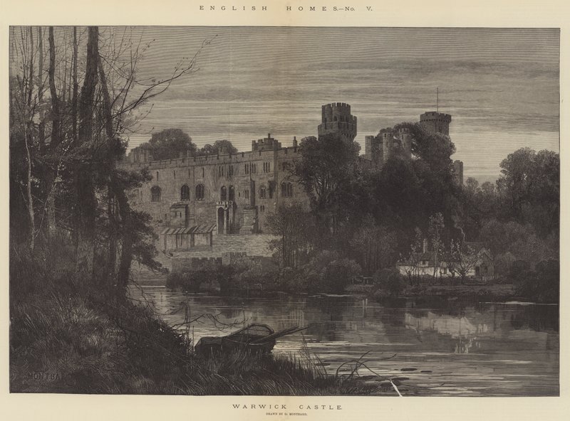 İngiliz Evleri, Warwick Kalesi by Charles Auguste Loye