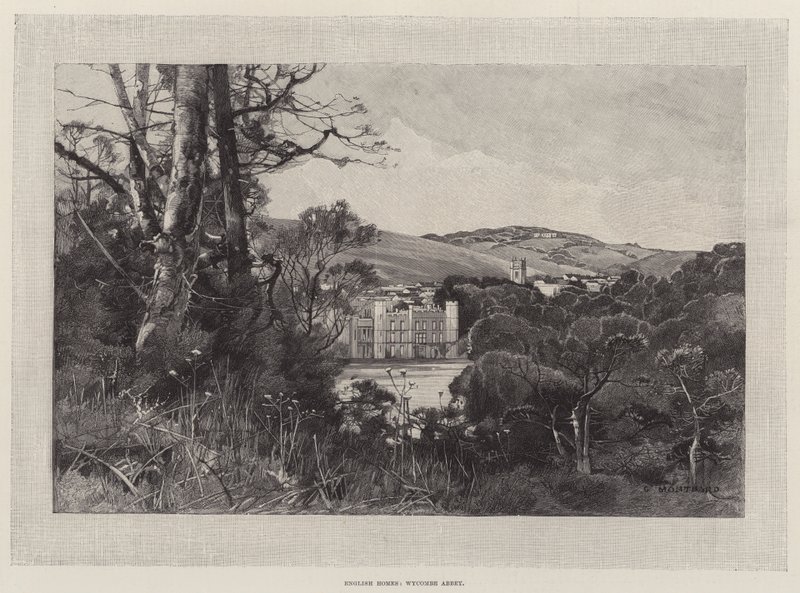 İngiliz Evleri, Wycombe Manastırı by Charles Auguste Loye