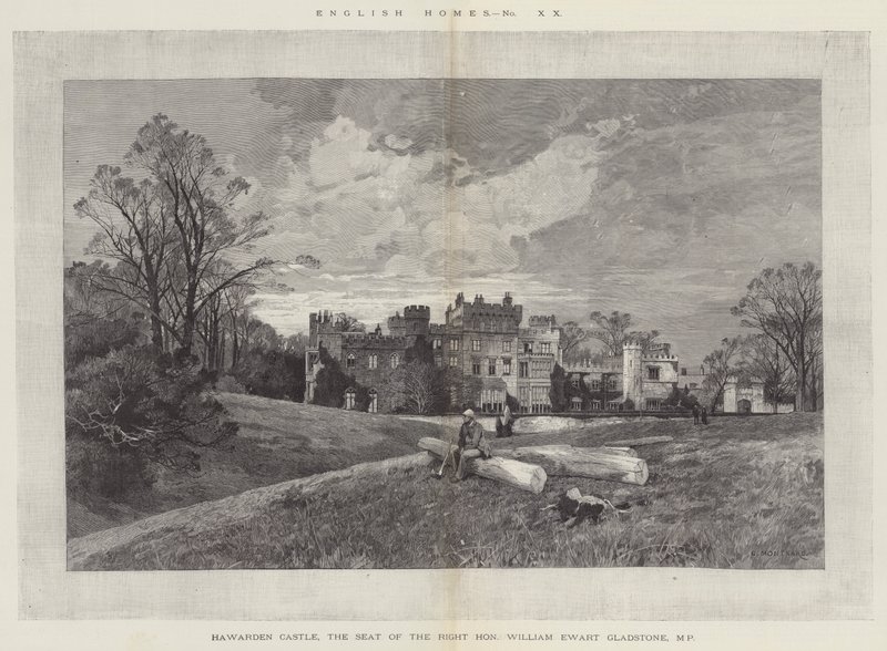 Hawarden Kalesi, Sayın William Ewart Gladstone'un Makamı, Milletvekili by Charles Auguste Loye