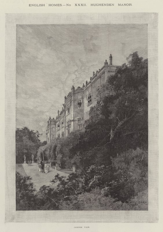 Hughenden Malikanesi, Köşe Görünümü by Charles Auguste Loye