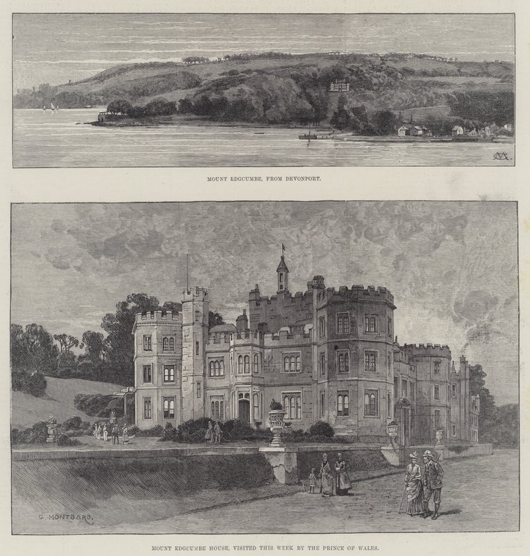 Edgcumbe Dağı Evi by Charles Auguste Loye