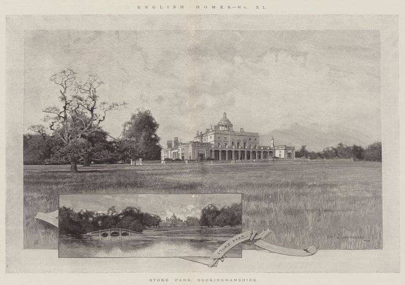 Stoke Parkı, Buckinghamshire by Charles Auguste Loye