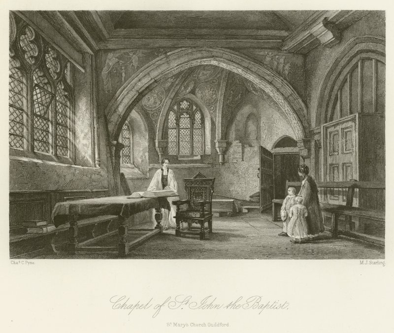 Vaftizci Yahya Şapeli, St Marys Kilisesi Guildford by Charles Claude Pyne