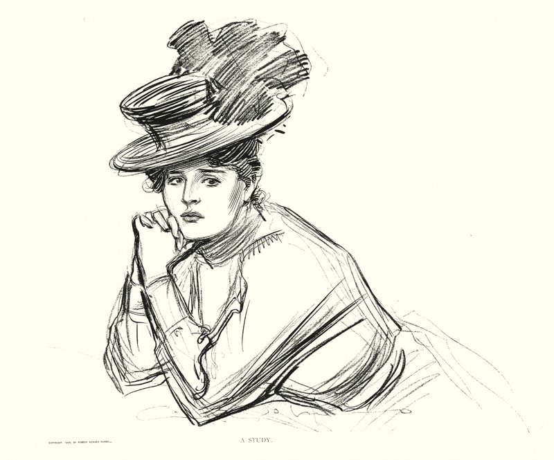 Bir Çalışma (lito) by Charles Dana Gibson