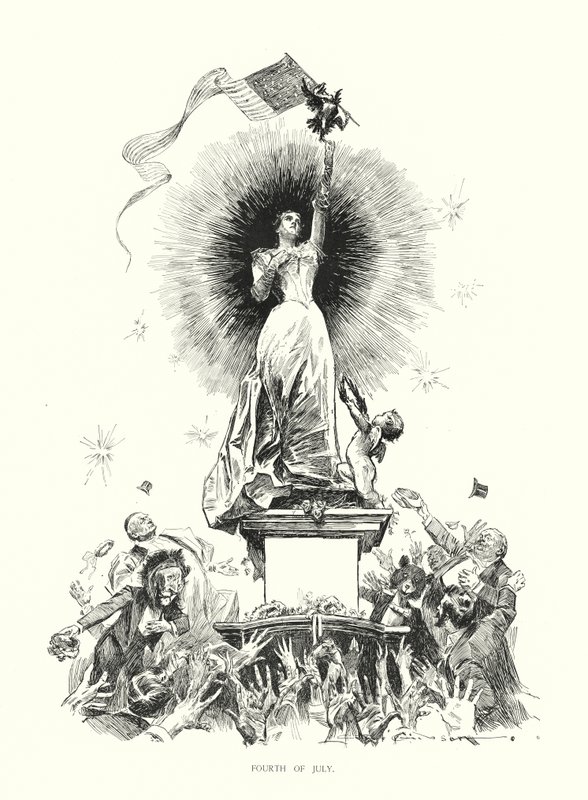 Dört Temmuz (lito) by Charles Dana Gibson