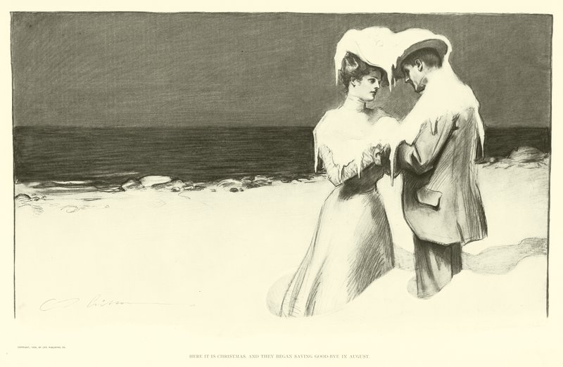 İşte Noel ve ağustosta veda etmeye başladılar by Charles Dana Gibson