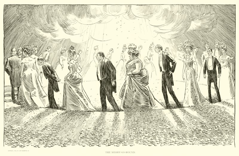 Sosyal Merdiven için İllüstrasyon by Charles Dana Gibson