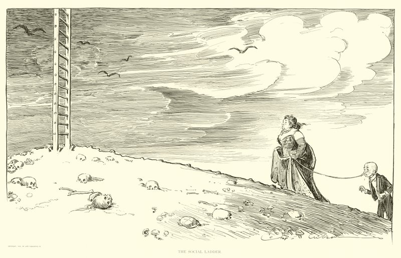Sosyal Merdiven için İllüstrasyon by Charles Dana Gibson