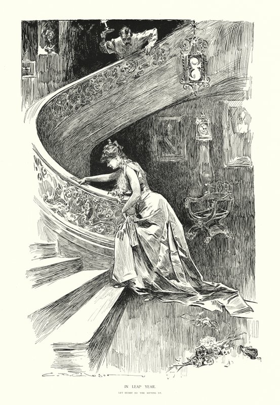 Artık Yılda (lito) by Charles Dana Gibson