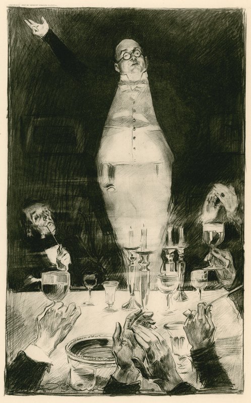 Bay Pickwick Ünlü Konuşmasını Sunuyor by Charles Dana Gibson