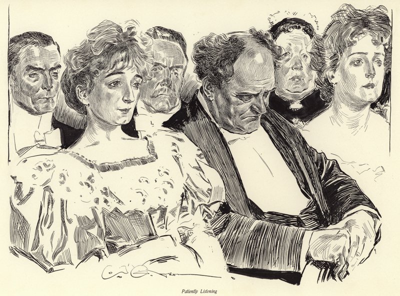 Sabırla Dinlemek by Charles Dana Gibson