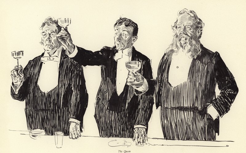 Kraliçe, Kraliyet Tostu by Charles Dana Gibson