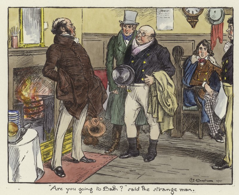 Pickwick Kağıtları için İllüstrasyon by Charles Edmund Brock