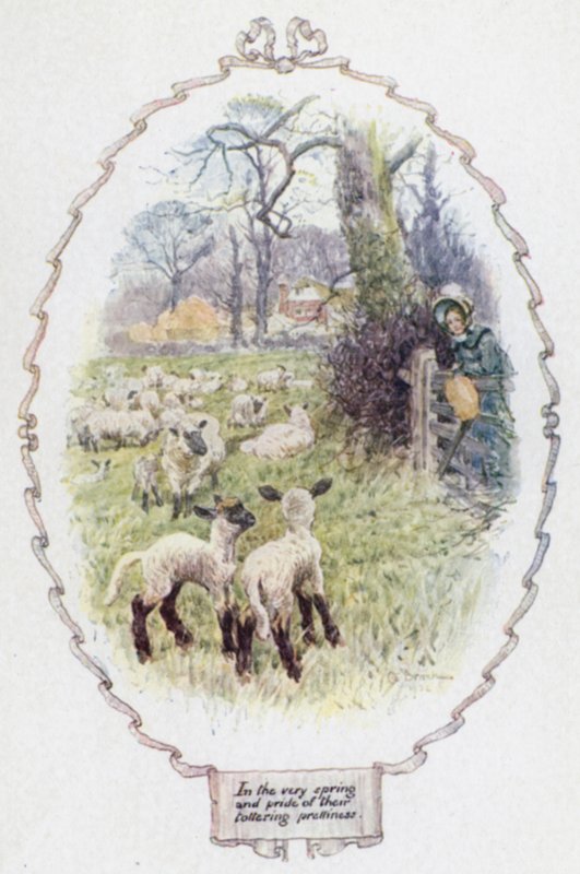 Tam baharda ve sendeleyen güzelliklerinin gururunda (renkli lito) by Charles Edmund Brock