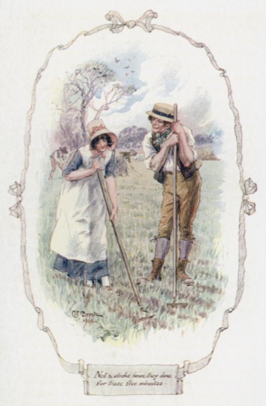 Bu beş dakika boyunca bir vuruş yapmadılar (renkli taş) by Charles Edmund Brock