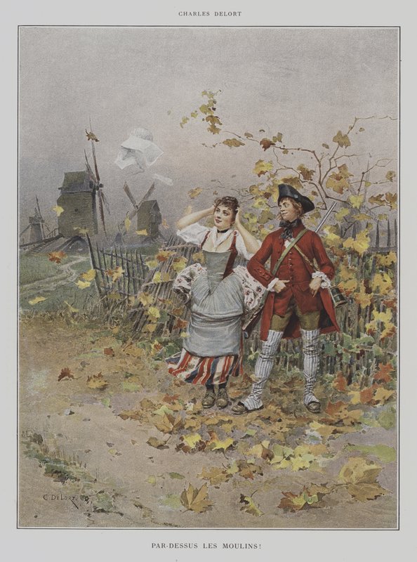 Değirmenlerin Üzerinde! by Charles Edouard Delort