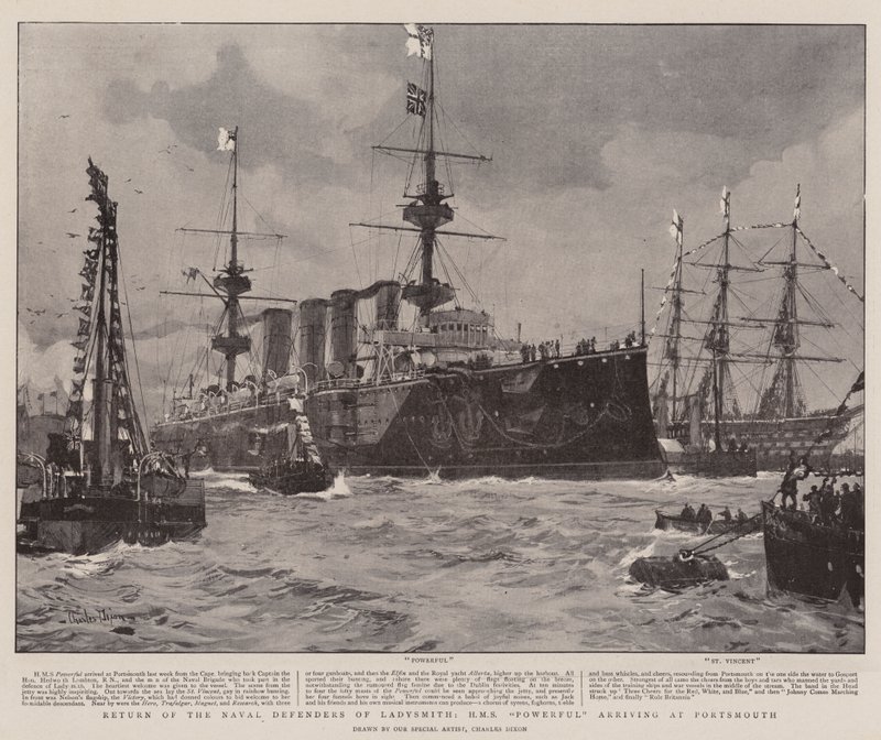 HMS Powerful, Ladysmith