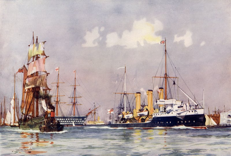 Hızlı Ayrılan Portsmouth by Charles Edward Dixon