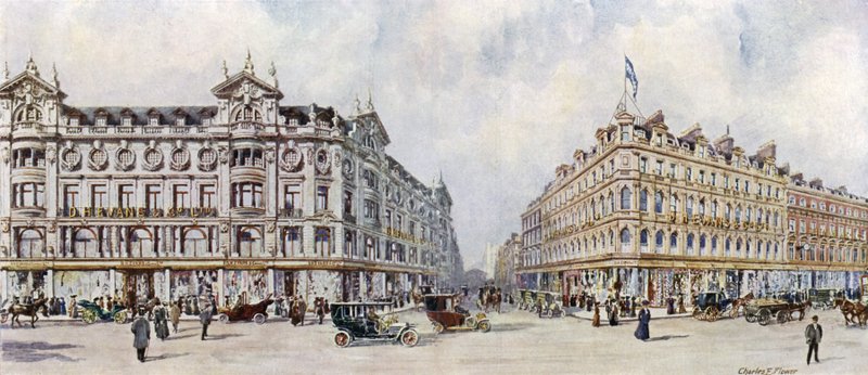 DH Evans, West End Silk Mercers, 292-320 Oxford Street by Charles Edwin Flower