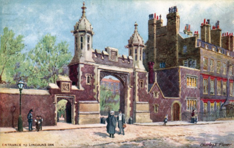Giriş, Lincolns Inn, Londra by Charles Edwin Flower