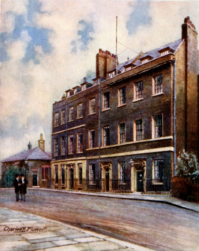 Downing Caddesi No 10, Whitehall by Charles Edwin Flower