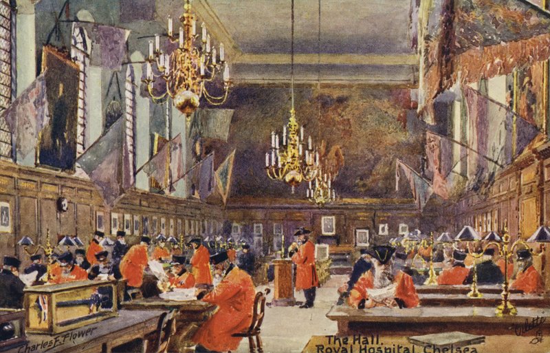 Salon, Kraliyet Hastanesi Chelsea by Charles Edwin Flower