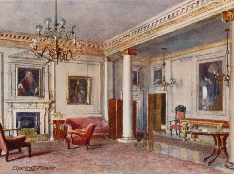 Resepsiyon Odası, 10 Downing Caddesi, 1906 by Charles Edwin Flower