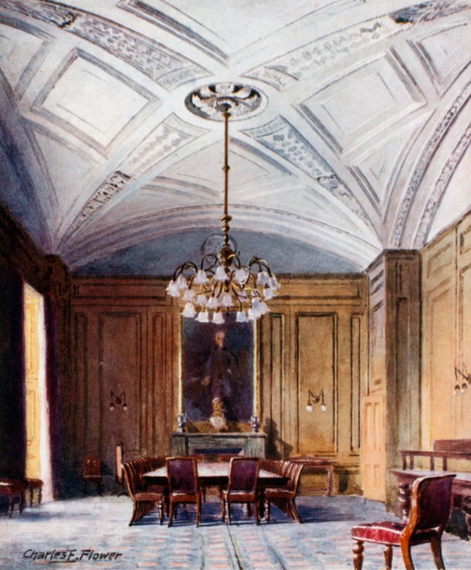 Devlet Yemek Odası, No 10 Downing Street by Charles Edwin Flower