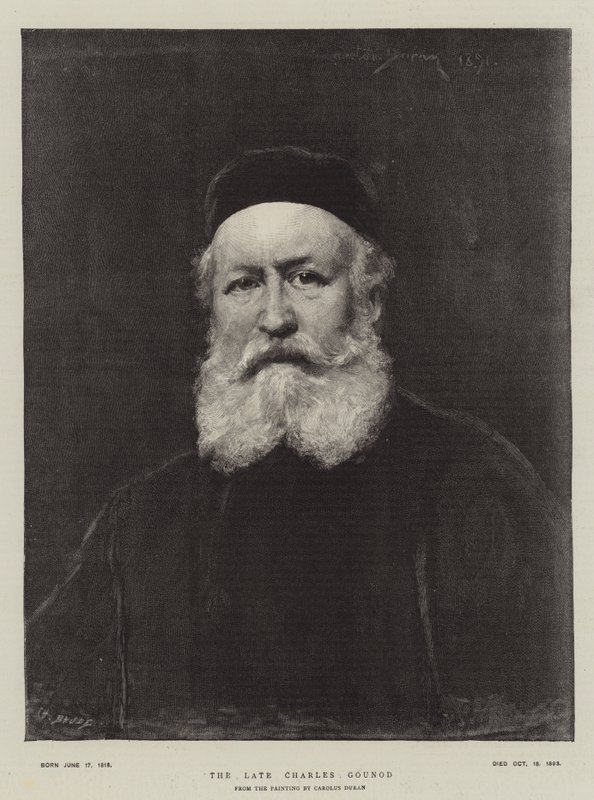 Geç Charles Gounod by Charles Emile Auguste Carolus Duran