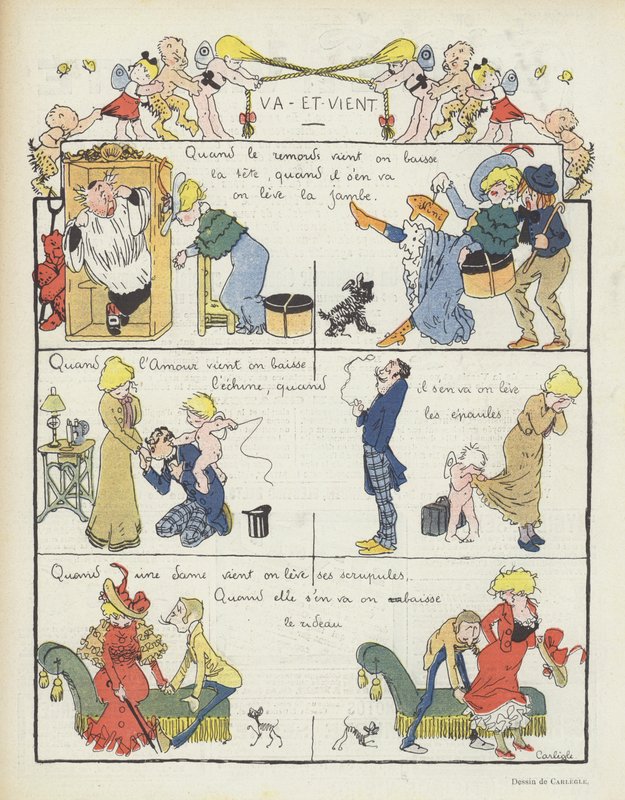 Le Rire için İllüstrasyon by Charles Emile Egli