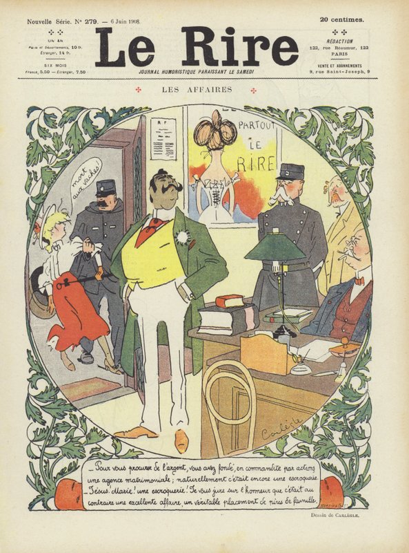 Le Rire için İllüstrasyon by Charles Emile Egli
