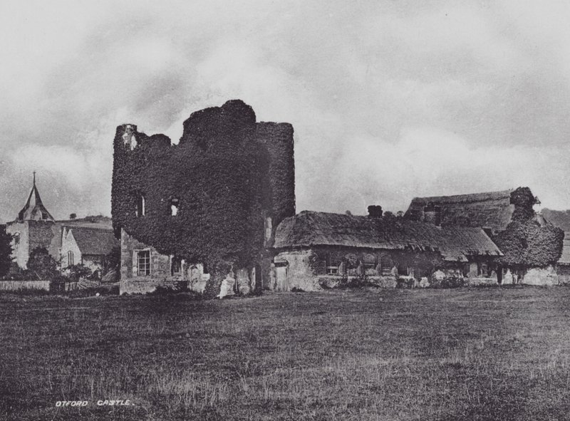 Otford Kalesi (s/b fotoğraf) by Charles Essenhigh Corke