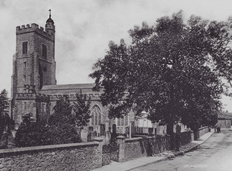 Sevenoaks: St Nicholas (s/b fotoğraf) by Charles Essenhigh Corke
