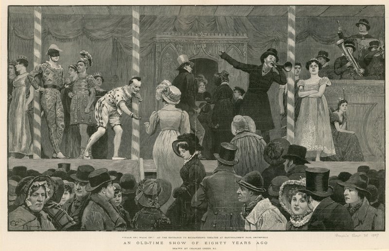 Bartholomew Fuarı, Londra: Seksen yıl öncesinin eski bir gösterisi by Charles Green