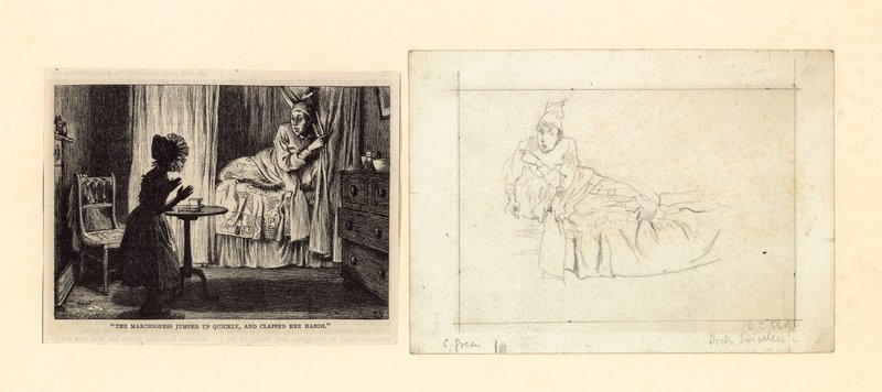 Charles Dickens'ın Eski Merak Dükkanı için İllüstrasyon by Charles Green