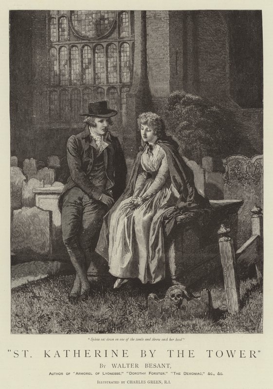 Kulenin yanında Aziz Katherine by Charles Green