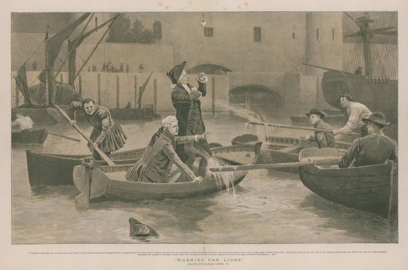 Aslanları Yıkamak by Charles Green