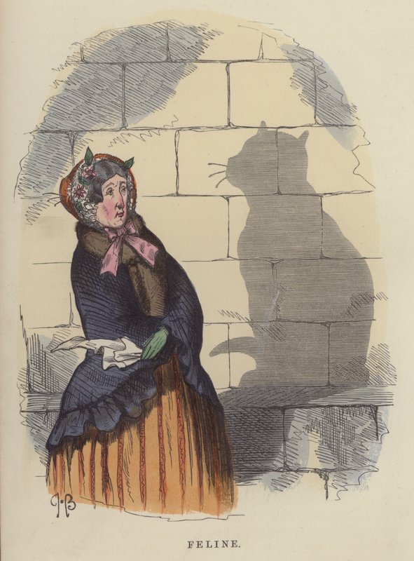 Kedi (renkli gravür) by Charles Henry Bennett