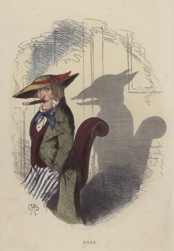 Foxy (renkli gravür) by Charles Henry Bennett