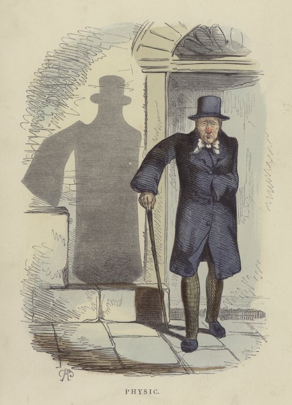 Fizik (renkli gravür) by Charles Henry Bennett