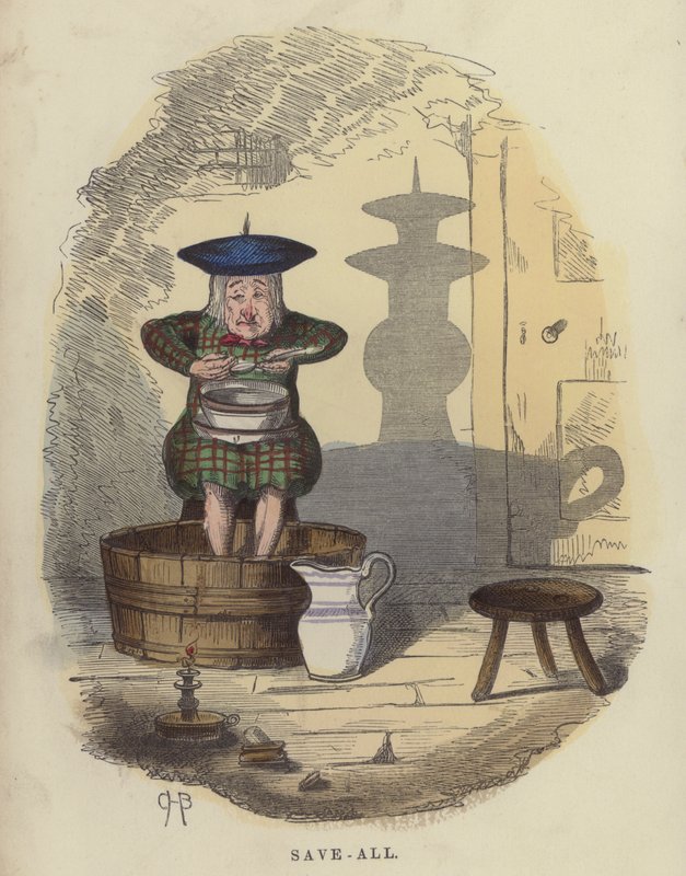 Hepsini kaydet (renkli gravür) by Charles Henry Bennett