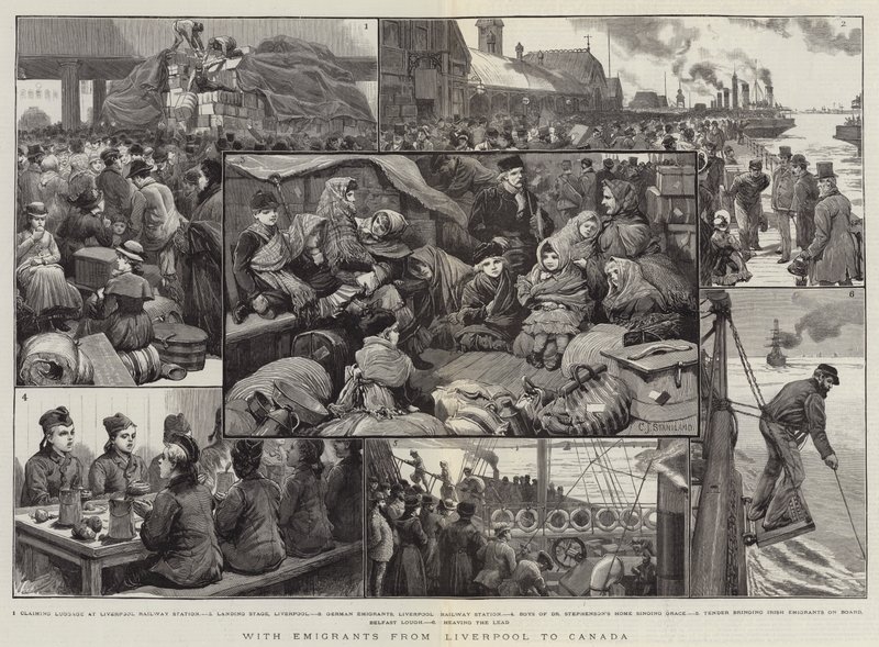 Liverpool'dan Kanada'ya Göçmenlerle by Charles J. Staniland